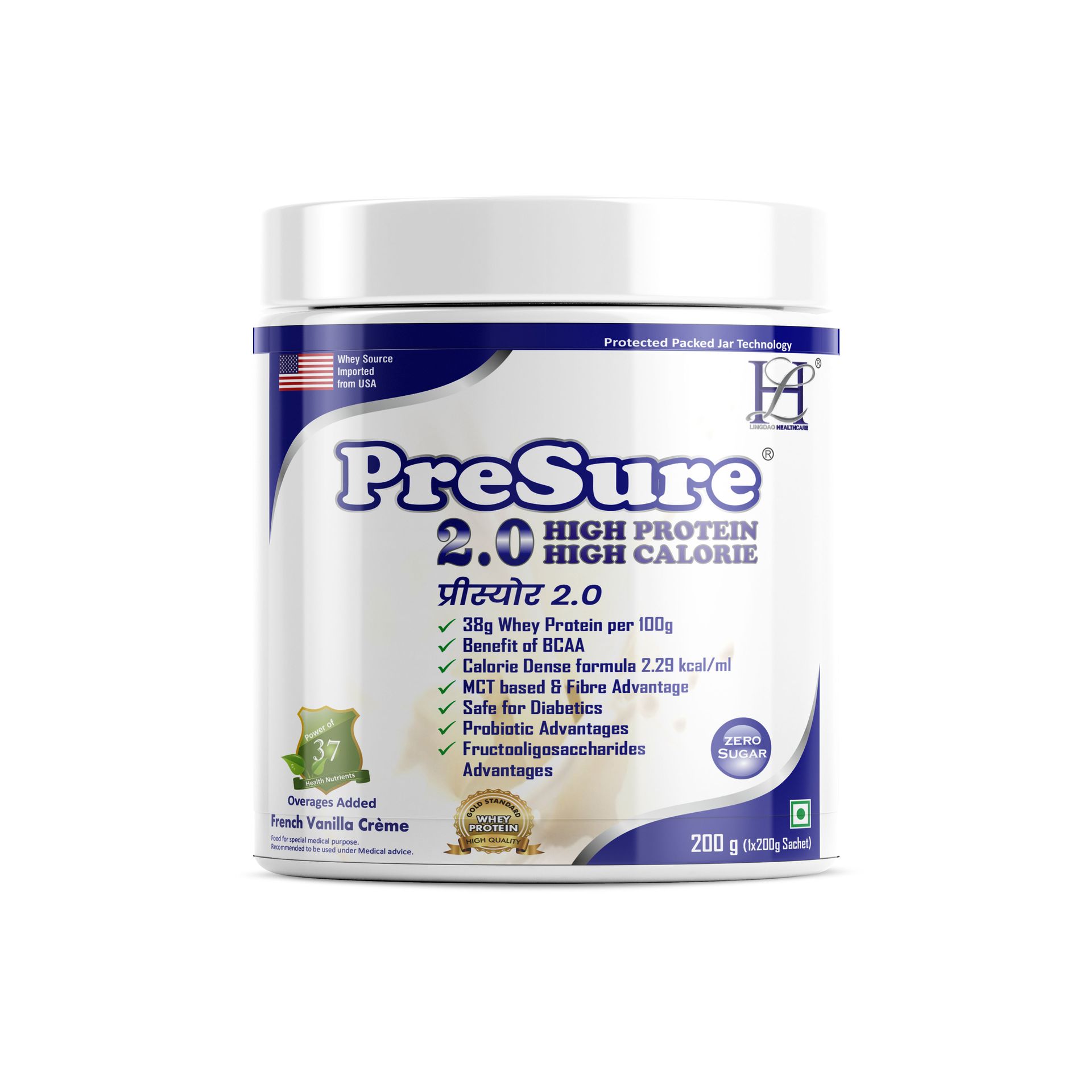 Whey Protein Powder Vanilla Creme Flavore For Men And Women_(400 GM)