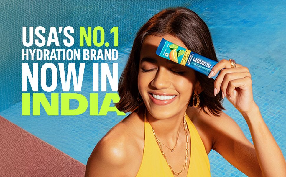 Liquid I.V. Sugar Free - Mango Pineapple | 12 Sticks = 6L Water | Hydration Drink Mix Powder 10g |Sodium, Potassium & Magnesium Hydration Drink|No Sugar