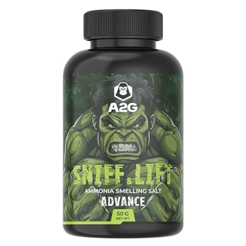 A2G Sniff & Lift Ammonia Smelling Salt | THE HULK EDITION : Unleash the Gamma, Ignite the Fury | For Advanced Lifters | A2G Lifestyle (Hulk Edition)