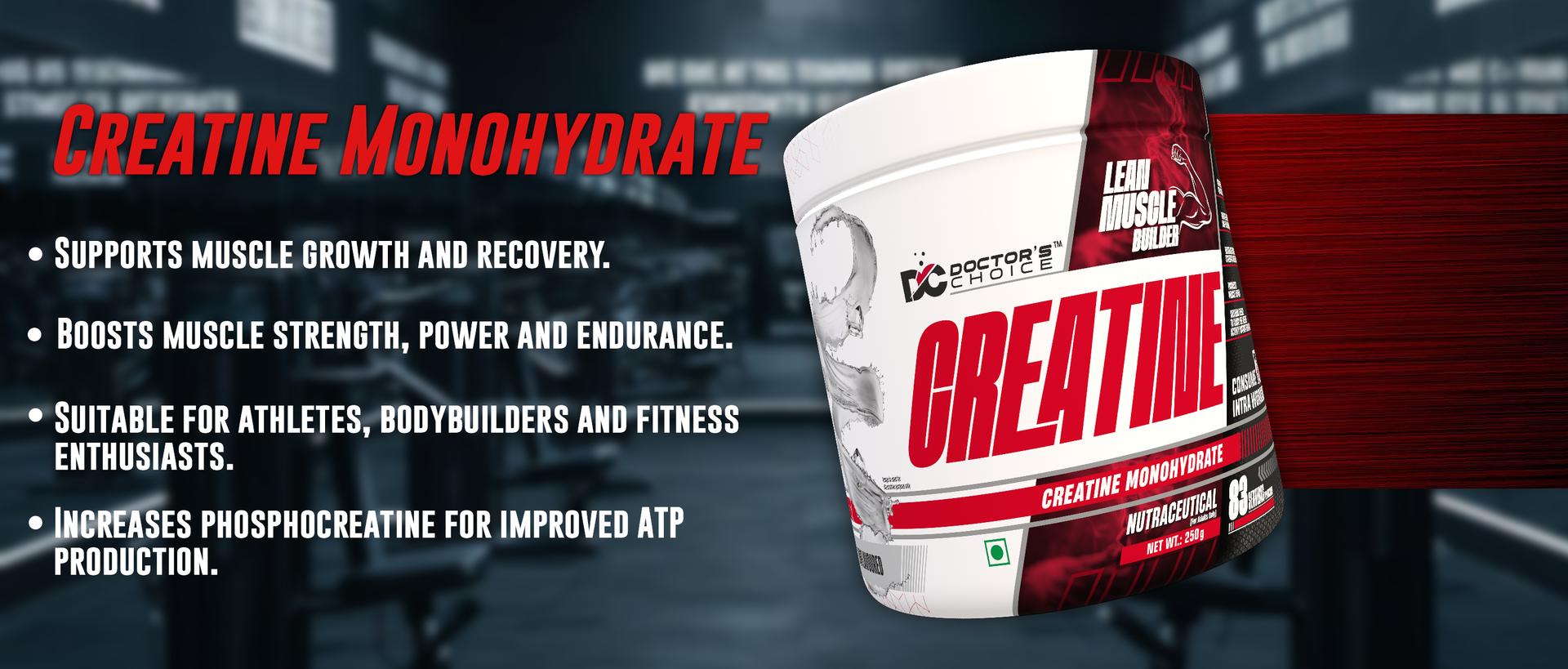 DC DOCTORS CHOICE Creatine Monohydrate 33 Serving 100 gms(Unflavored)