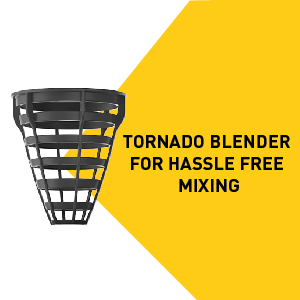 MuscleBlaze Tornado Gym Shaker, Black, 500ml