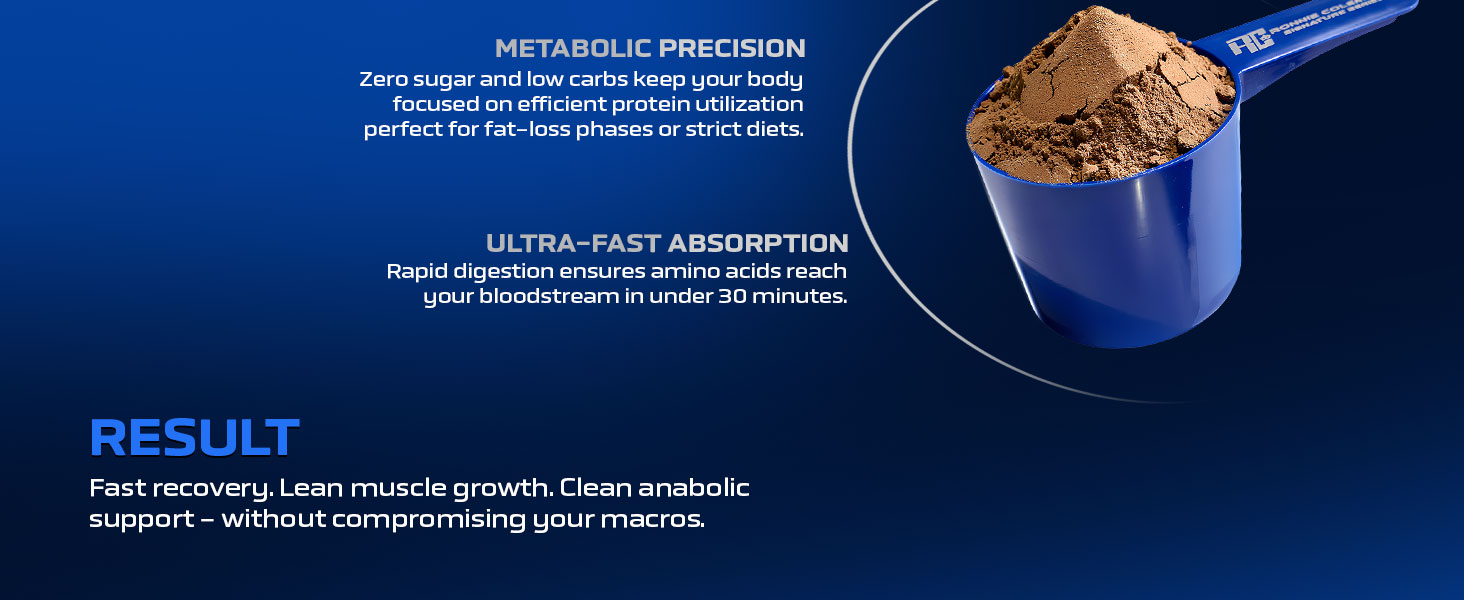 Ronnie Coleman Signature Series Iso-Tropic Max, German Chocolate Cake (73 Servings, 2.27kg / 5lbs) | Premium Whey Isolate Protein Powder