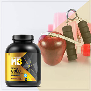 MuscleBlaze 100% Whey Gold Protein Powder Isolate, 1kg (2.2lbs)