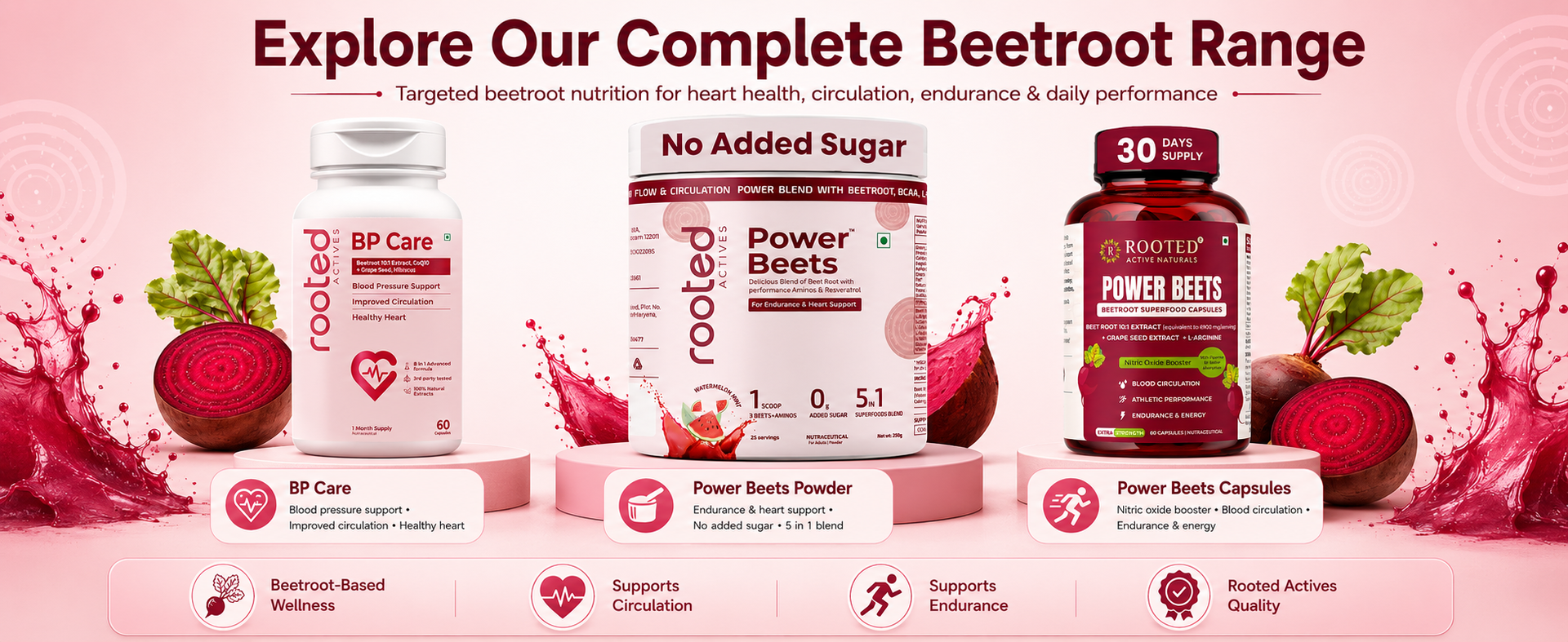 Power Beets Organic Beetroot Powder Superfood | Plant-Based Blend with Beetroot, BCAAs, L‑Arginine, L‑Carnitine & Resveratrol | Natural Stevia‑Sweetened, Non‑GMO, Keto, Vegan (No Added Sugar)