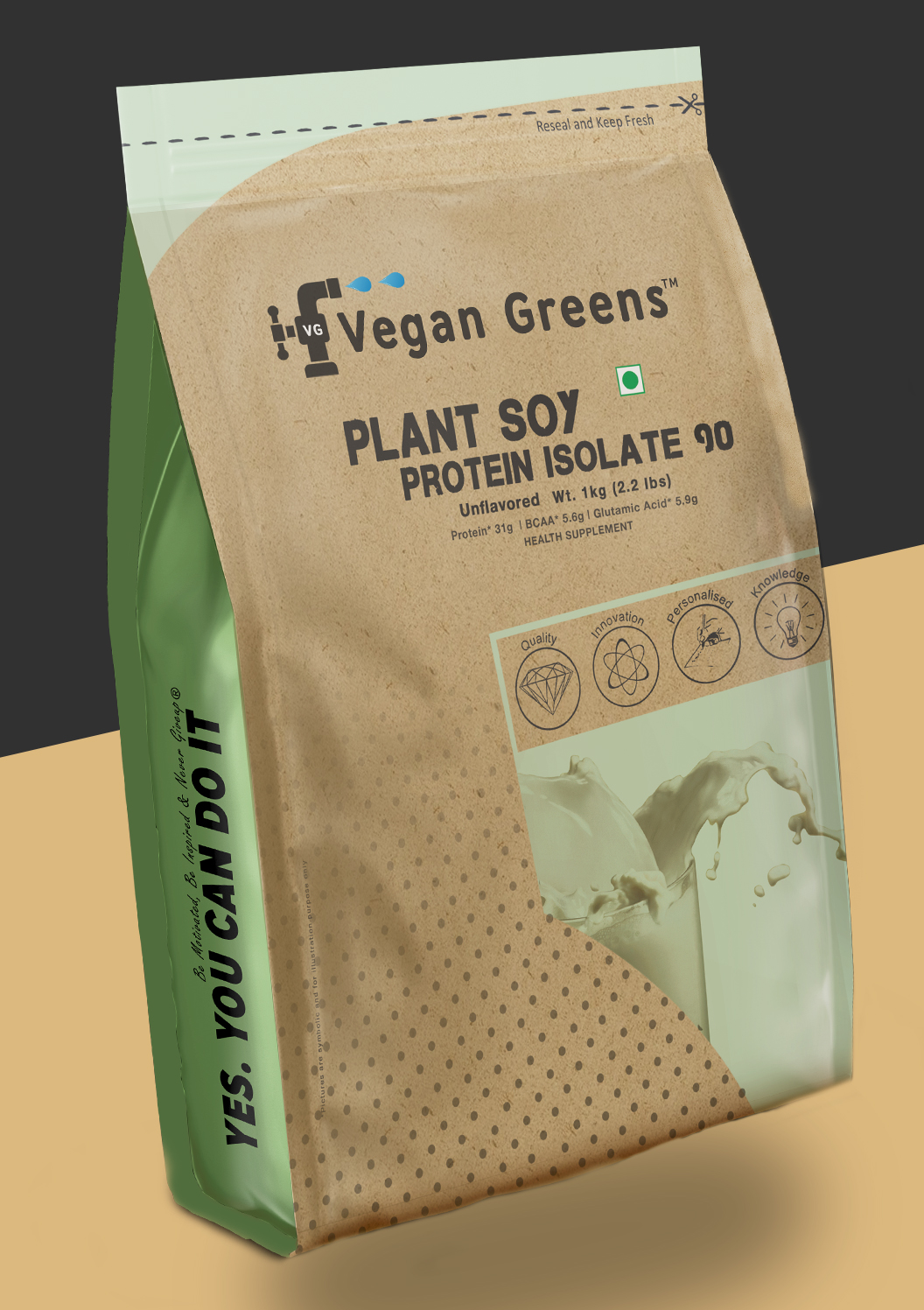 MyFitFuel MFF Plant Pea Protein 1 Kg (2.2 lbs) Chocolate Delight Swirl | Easy to Digest | Vegan Plant Protein Powder