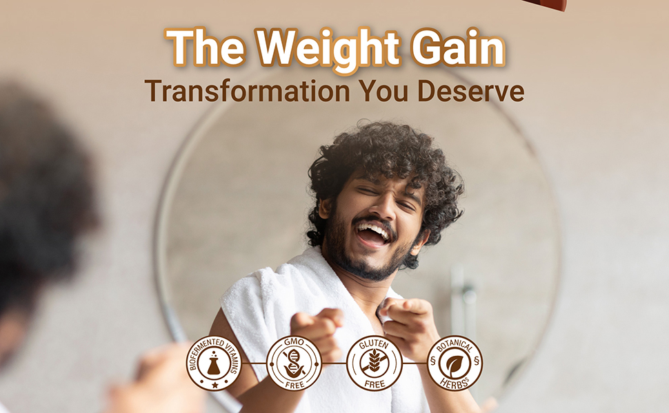 Nutrela Weight Gainer Powder - 500 gram, Chocolate Flavour with Free Shaker Bottle | 20g Protein, 66.8 Carbs, 13 Vitamins & 12 Minerals with Khandsari Sugar | Ideal for Athlete, Men, Women & Kids above 10 Year