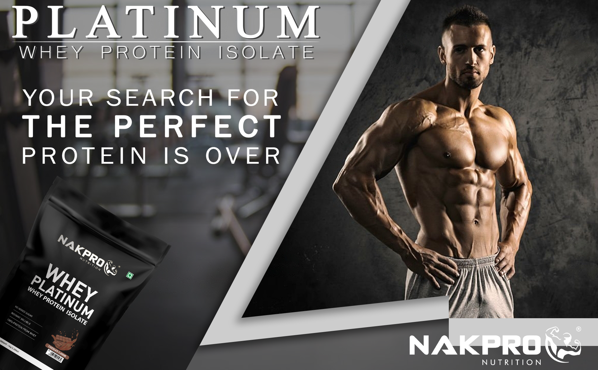 NAKPRO NUTRITION Platinum Whey Protein Isolate | 1kg Double Rich Chocolate | 28g Protein| Trustified Certified