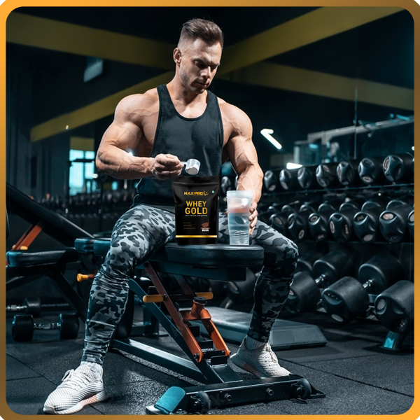 NAKPRO NUTRITION Gold Whey Protein Concentrate & Isolate 1kg Malai Kulfi flavour | 25.5g Protein, Trustified Certified