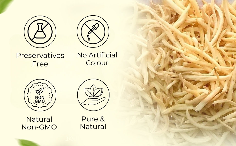 CARMEL ORGANICS Safed Musli Root 50 Grams