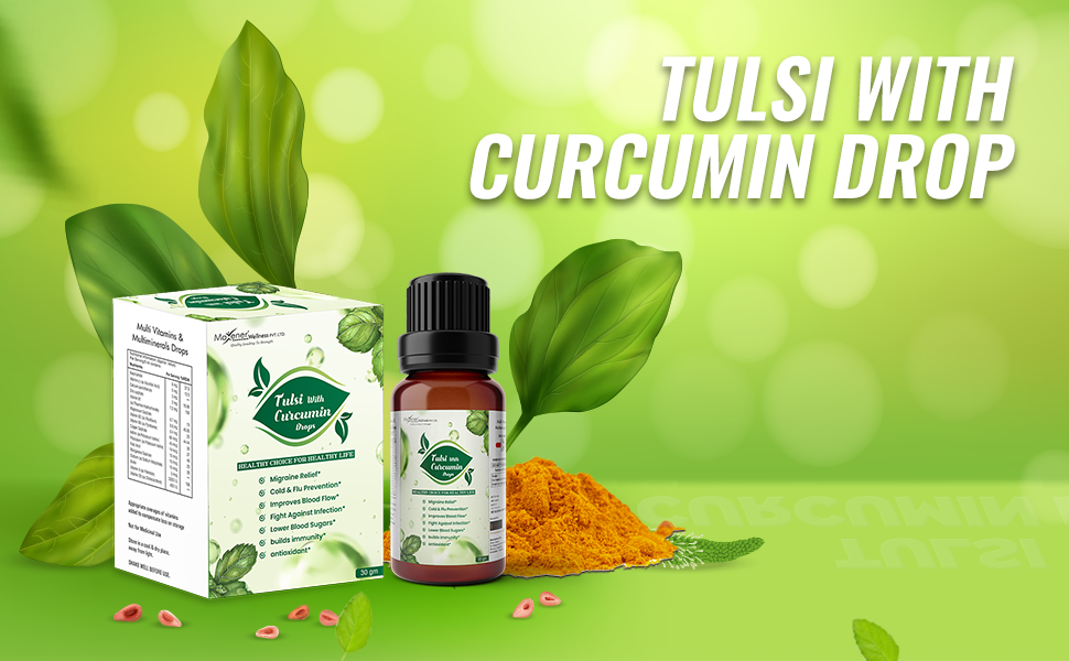 Maxener Wellness - Tulsi with Curcumin Drop - 30 Gm