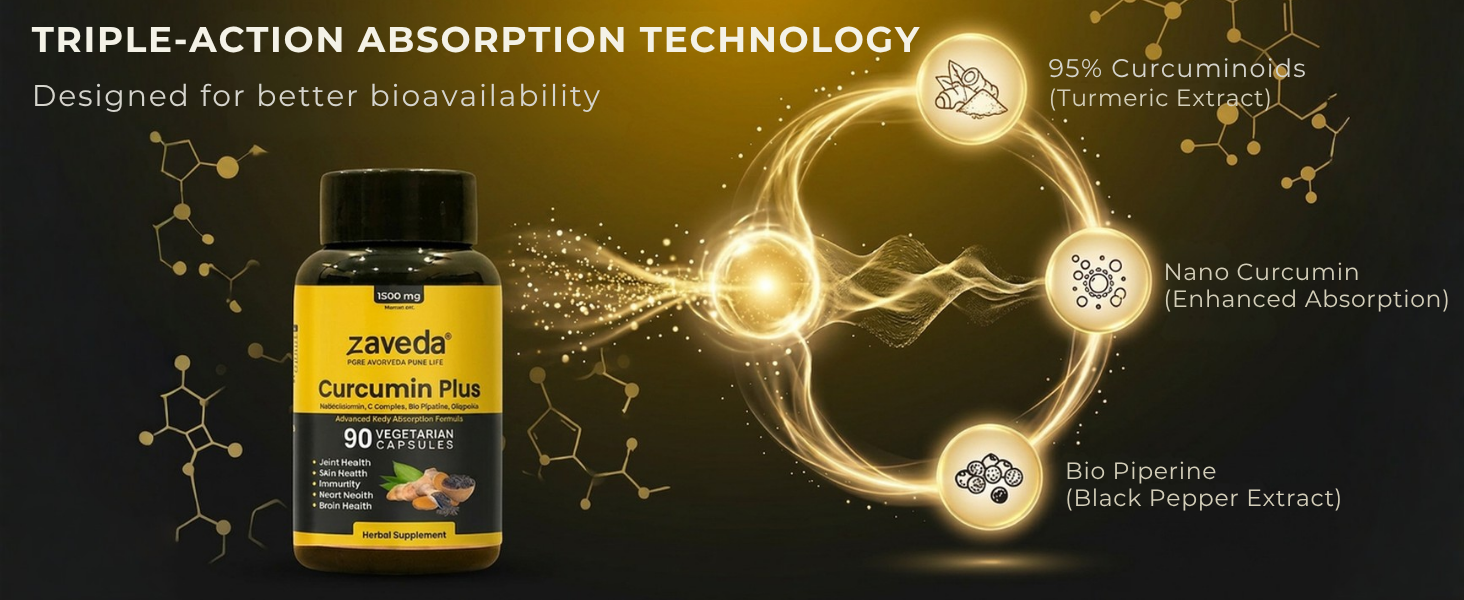Curcumin Plus 1500 mg, 90 Veg Capsules
