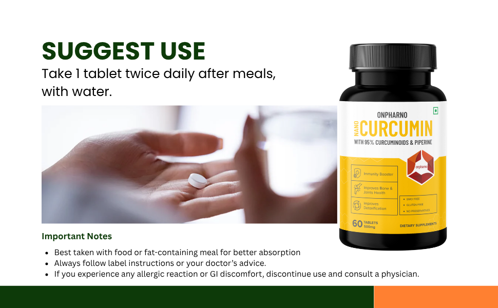 Anti inflammatory supplement curcumin with Piperine and 95% Curcuminoids | Immunity Booster for Men & Women - 30 Curcumin Tablets