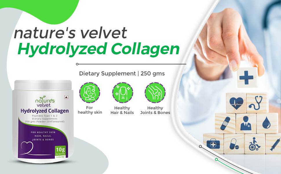 Nature's Velvet Hydrolysed Collagen Powder - 250G