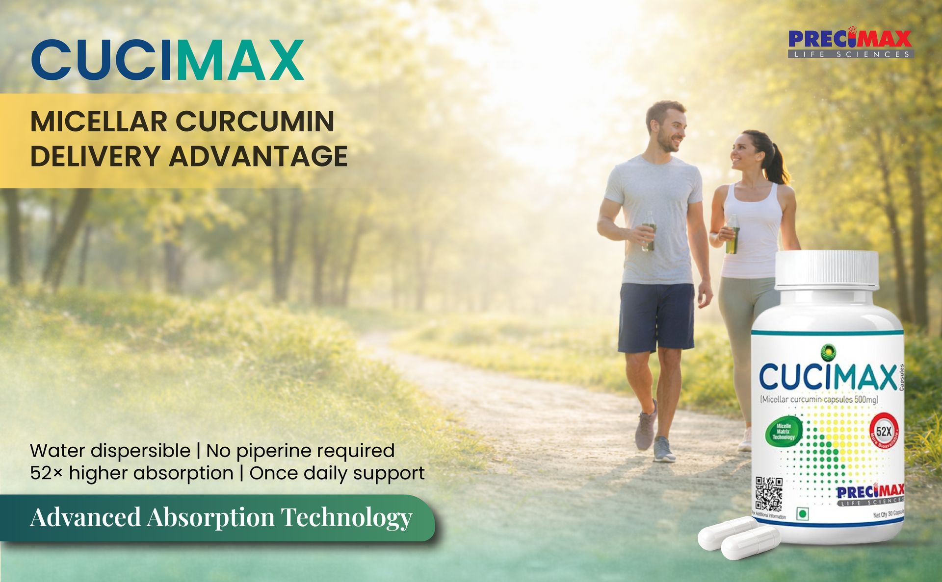 Curcumin Capsules 500mg with 95% Curcuminoids & Piperine - Natural Joint Health & Immunity Support - Anti Inflammatory Supplement with Enhanced Absorption - 60 Veg Capsules x 2 pack
