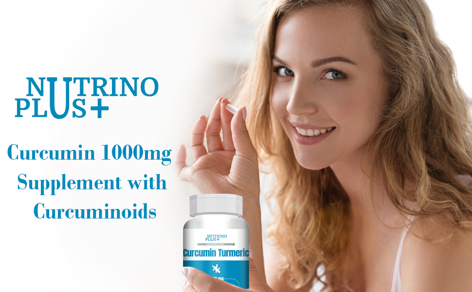 Curcumin 1000mg Supplement with Curcuminoids – 60 Veg Capsules | Good for Skin & Joint, Better Absorption, Boosts Immunity for Men & Women | Formulated in USA
