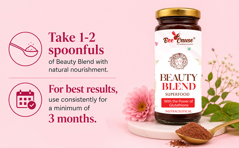 BeeCause Beauty Blend with Glutathione 300g Anti Aging Superfood