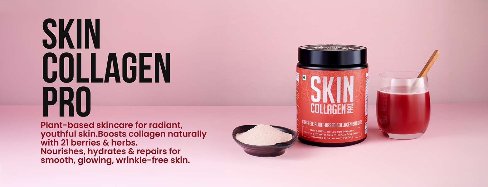 Skin Collagen Pro | 21 Berries, Fruits & Herbs | Vegan Skin Collagen Booster for Hydration & Glowing Skin | 240g | Mixed Berry Flavour