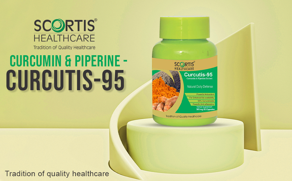 Scortis Healthcare Curcutis-95 Curcumin & Piperine