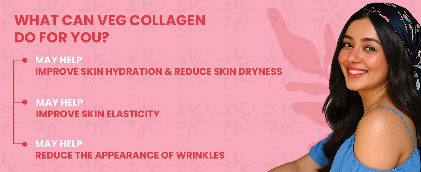 Carbamide Forte 100% Veg Collagen Builder, 90 capsules | Plant Based Collagen Support Supplement for Skin & Hair (Pack of 2), 1 count