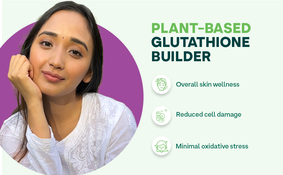 Oziva Plant Based Collagen Berry Orange Supplement 250 Grams And Plant Based Glutathione Builder 60 Vegetarian Capsules