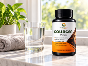 Collagen Protein Capsules 1000 mg for Men & Women | Amino Acid Blend with Glycine, Proline, Hydroxyproline & Vitamin C | Skin, Hair, Joint & Bone Nutrition | 60 Capsules