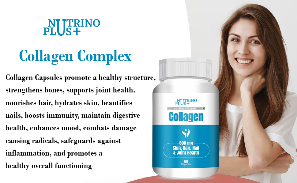 100% Veg Collagen Builder | Plant-Based Collagen Support for Skin & Hair | Formulated in USA | 60 Capsules