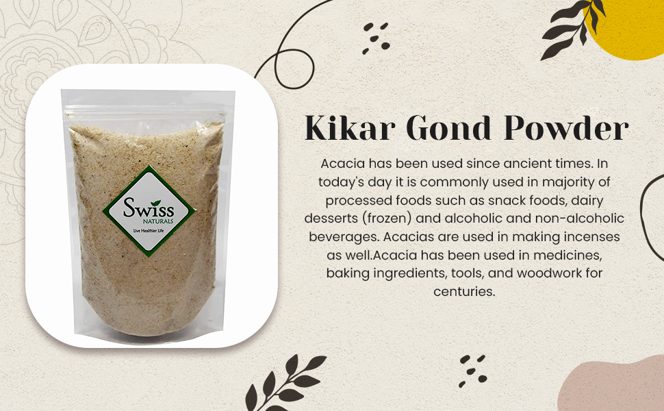 Swiss Naturals Acacia Gum Powder 900g | Bulk Edible Gond Powder | Natural Food Thickener Stabilizer | High Fibre Plant-Based | Vegetarian | Value Pack Resealable
