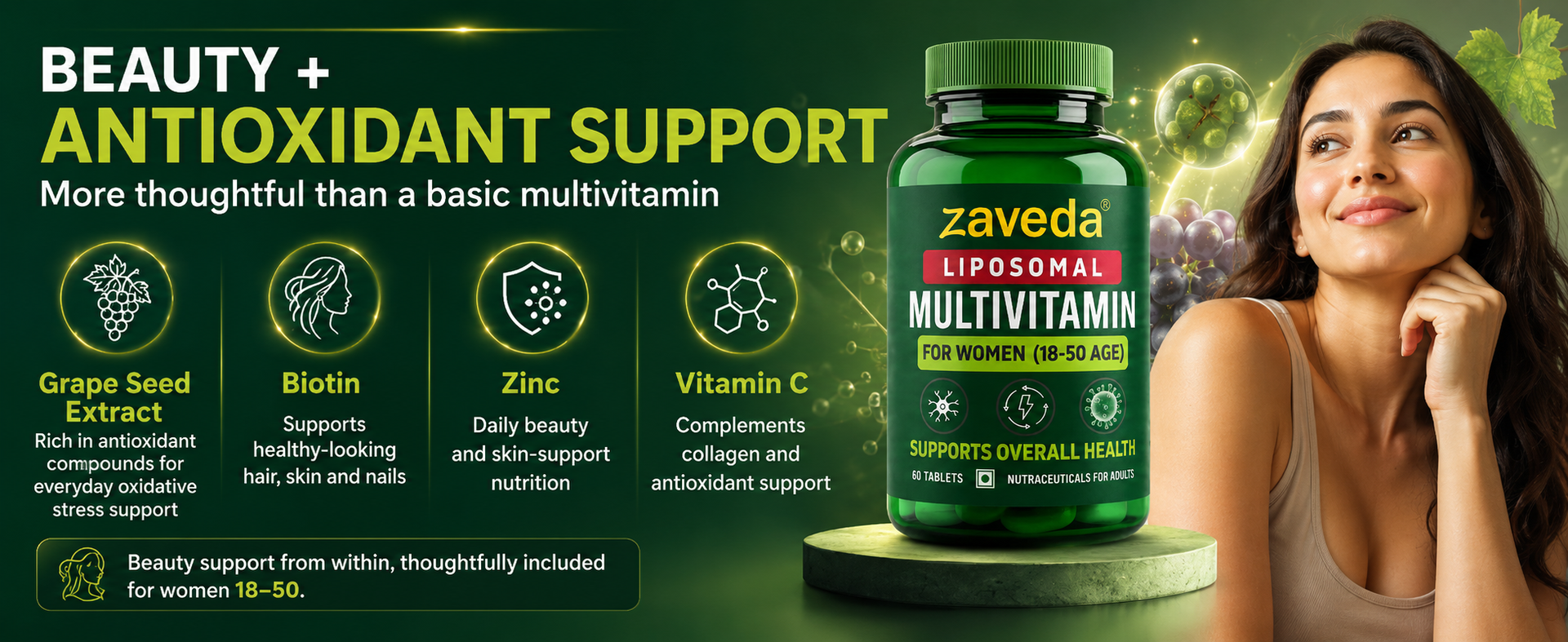 Liposomal Multivitamin for Women, 60 Tablets