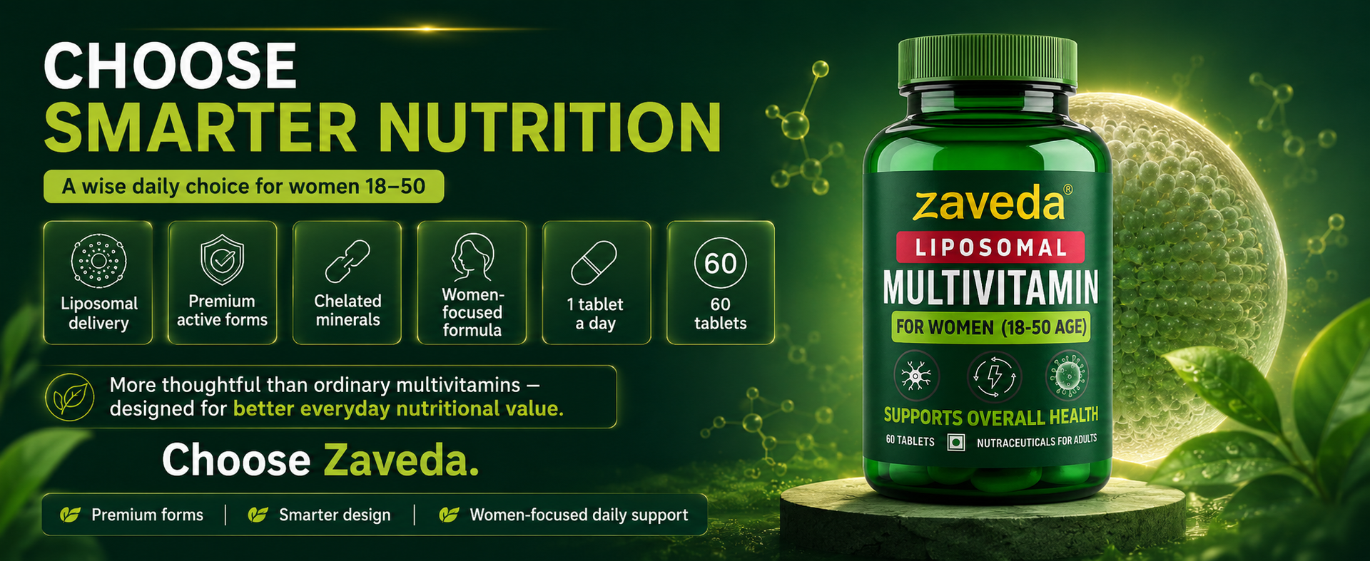 Liposomal Multivitamin for Women, 60 Tablets