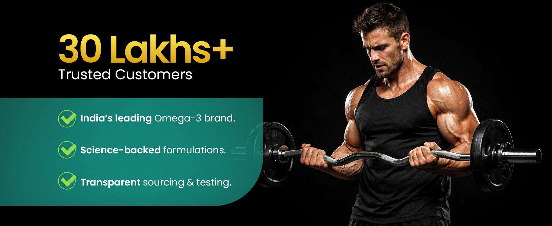 Neuherbs Gold Deep Sea 6X Omega 3 Fish Oil Capsules - 60 Softgels | EPA - 1080mg & DHA - 720mg | Vitamin E & D3 For Muscle, Brain & Joints Support | Lemon Flavour | No Fishy Burps|