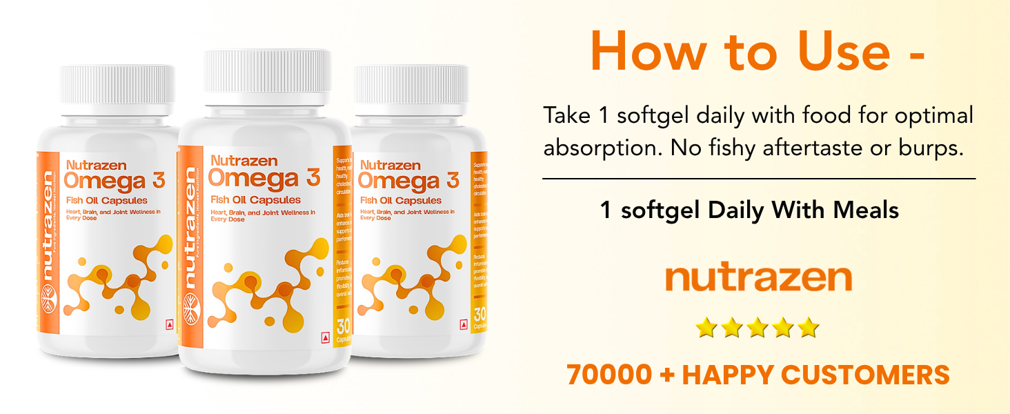 Omega-3 Supplement - 30 Capsules | Triple-Action Support