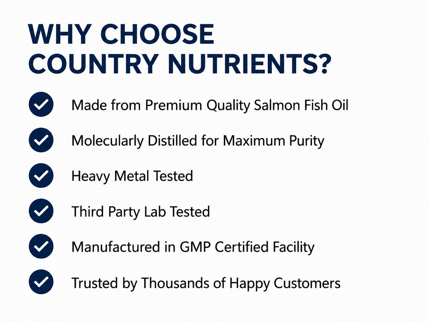 Country Nutriets Salmon omega 3 fish oil capsules 1000mg | fish oil supplement with EPA 180mg & DHA 120mg | omega 3 fatty acid capsules | 30 Capsules