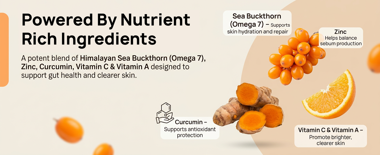 Mono Sea buckthorn Juice 300ml | India's 1st Himalayan, 100% Pure Cold-Pressed SeaBuckthorn Berry Pulp Concentrate | Support Immunity, Acne, Skin Glow & Gut Health | 50 Glasses Vit C & Omega 3 6 7 9 Antioxidants.