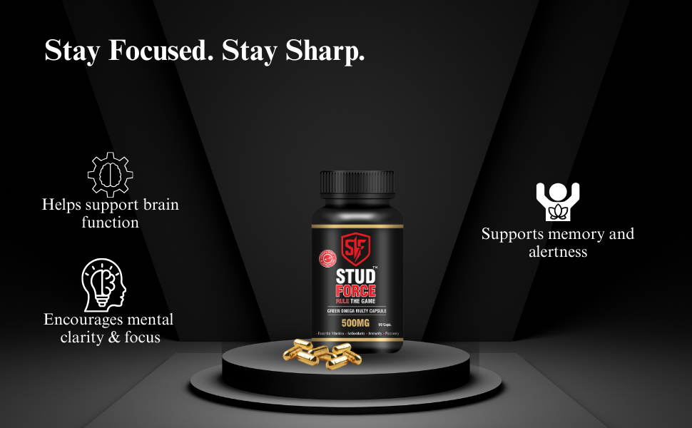 GREEN OMEGA MULTY 500 Multivitamin Capsules – Plant-Based Omega 3, 6 & 9 with Mult nutrient Support | Steroid-Free & Chemical-Free | Supports Heart, Brain, Joints & Daily Vitality