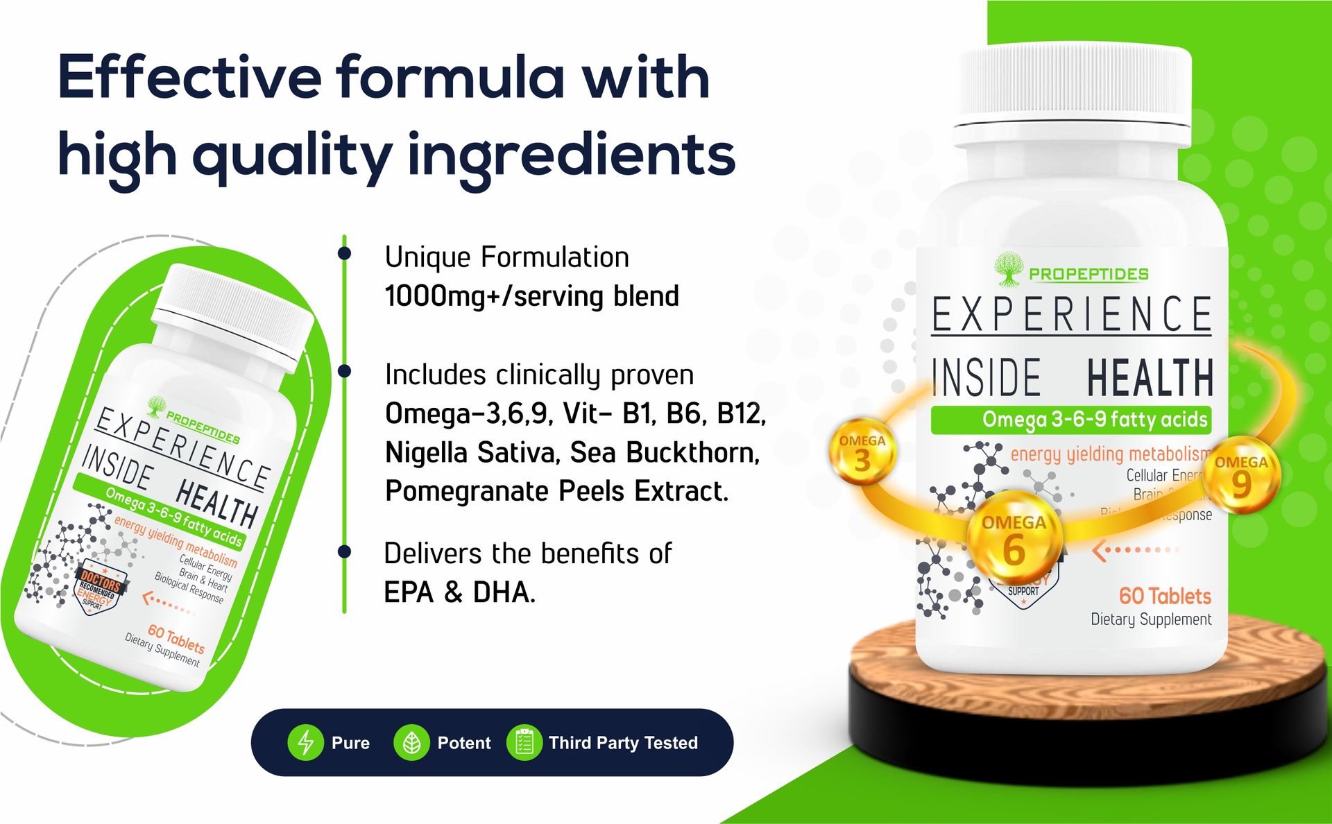Omega-3 Vegetarian Capsules Supplement-60