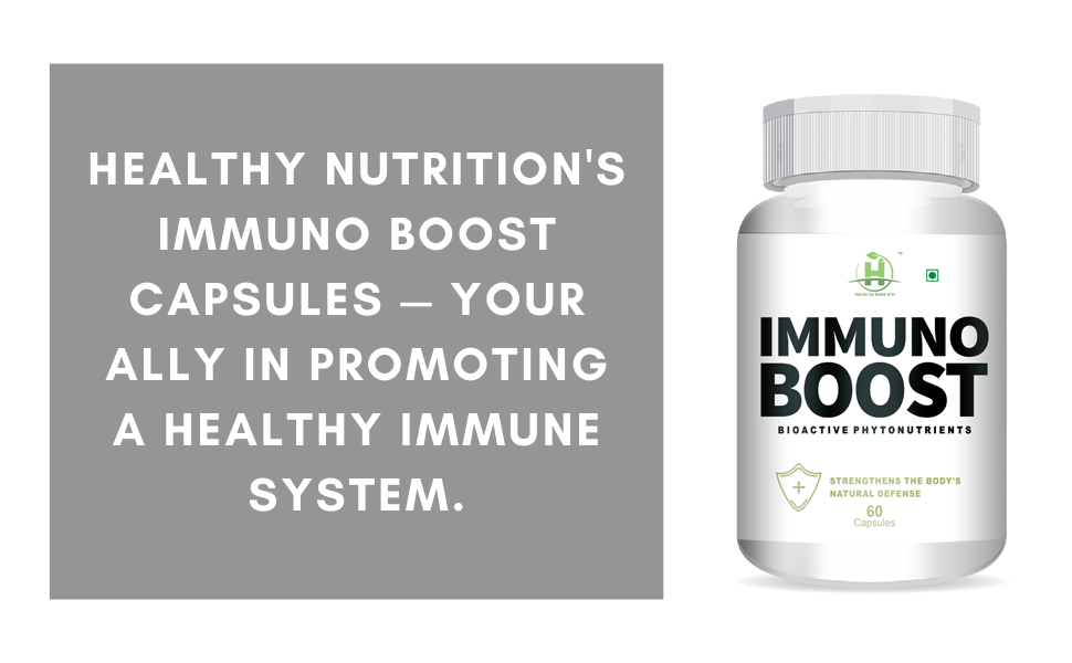 Healthy Nutrition - Just for the Health of it Immuno Boost Capsules Helps to Promote Healthy Immune | Antioxidant (60 Capsules)