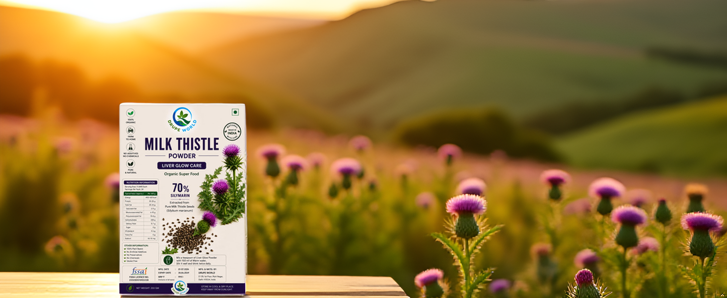 FARM to HOME Milk Thistle Powder Liver Glow Care, 200 GM