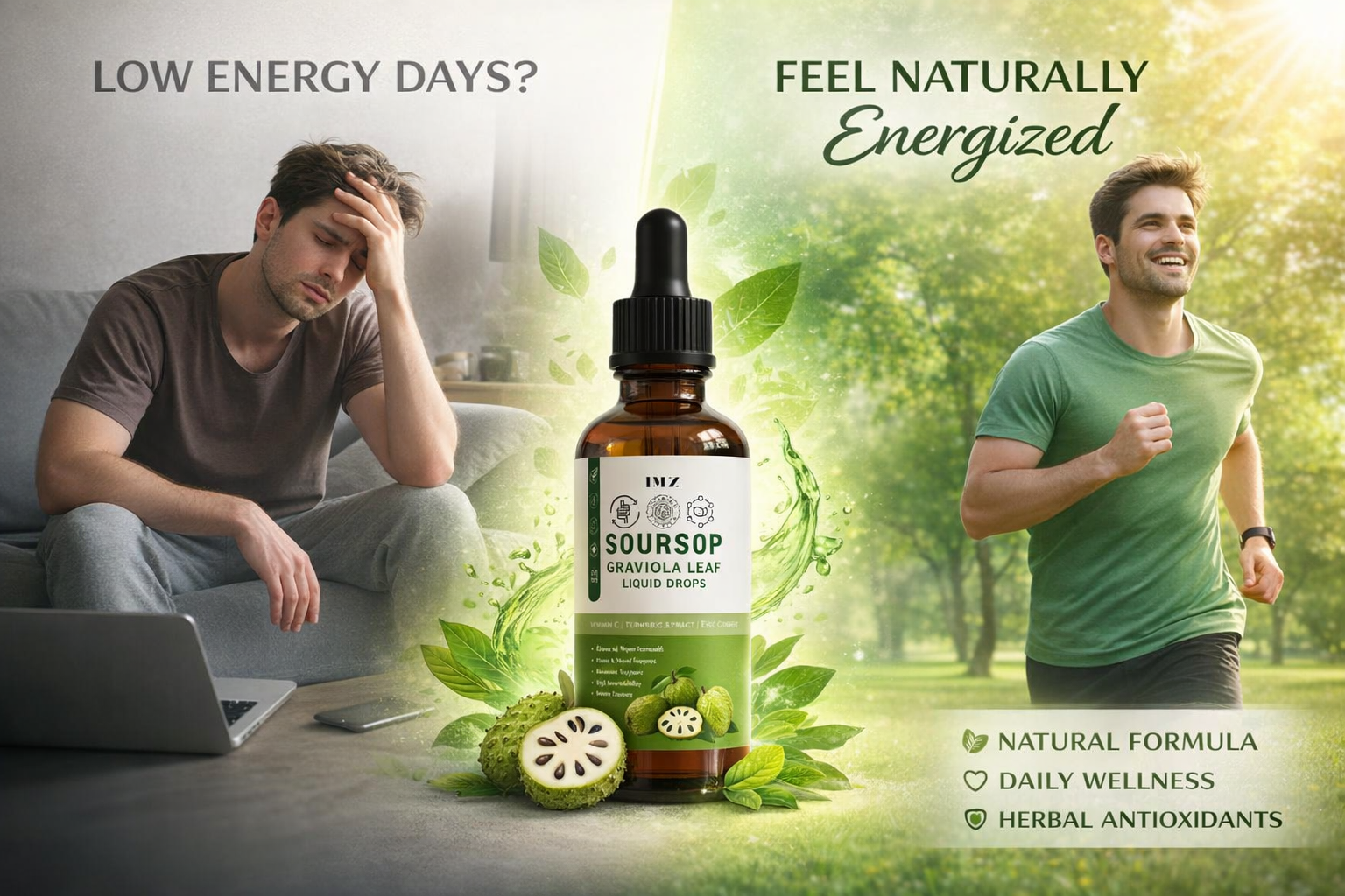 Soursop Bitters Liquid Drop | Graviola leaf | Hanuman Phal Laxman for Cell Support, Immune System and Gut Health Support, Soursop Liquid | 50 ml by IMZ