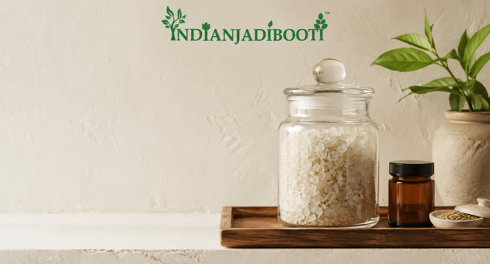 IndianJadiBooti Sat Ajwain (100g) | Pure Thymol Crystals | Ajwain Ka Sat | Natural Ayurvedic Extract from Trachyspermum Ammi | For Digestive Support, Steam Inhalation & DIY Wellness | Highly Potent