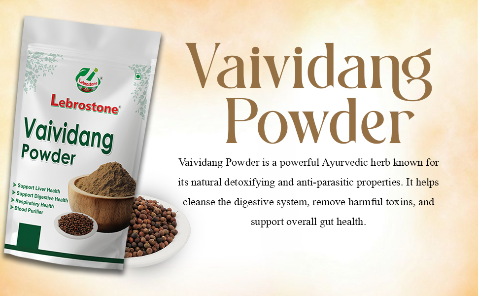 Vaividang Powder | Ayurvedic Herbal Supplement for Digestion, Gut Balance & Natural Detox | 100 g