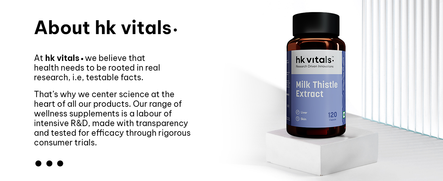 hk vitals Milk Thistle Extract, 120 Capsules