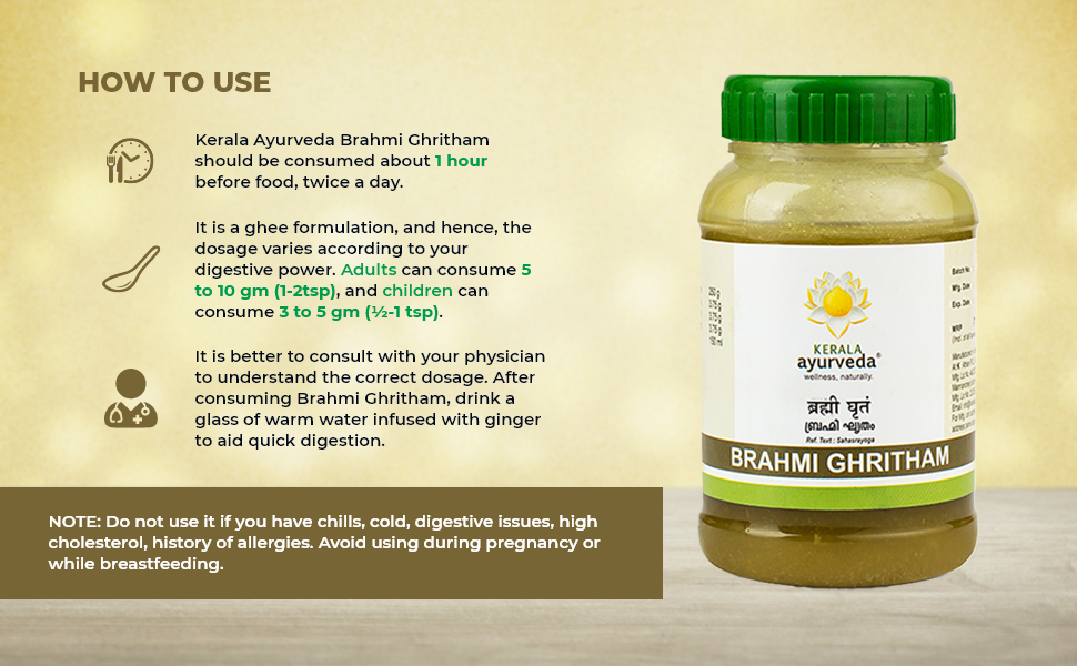 Kerala Ayurveda Brahmi Ghritham 150 ml