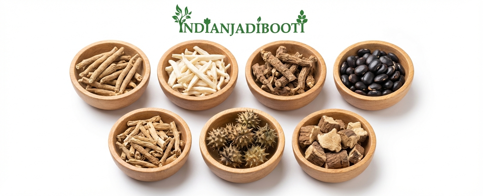 IndianJadiBooti | Ayurvedic Strength & Stamina Mix for Men | Natural Muscle Support | Pure & Raw Herbs 7-Herb Vitality Combo | Safed Musli, Akarkara, Ashwagandha, Shatavari, Vidarikand & Gokhru Powder (350g)