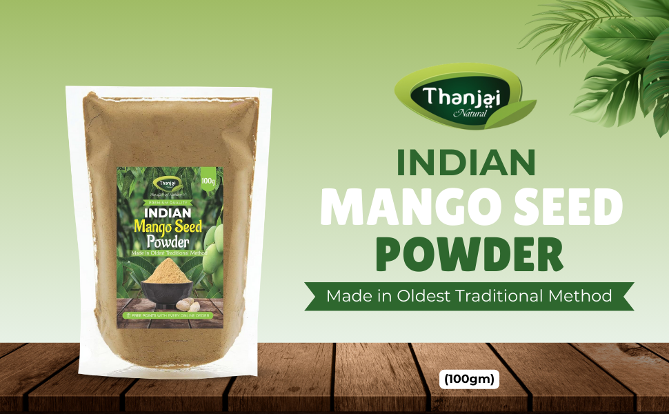 Thanjai Natural Mango Seed Powder 100g | 100% Pure & Natural | Dried Mango Seed Powder | Traditionally Processed | No Preservatives | For Culinary & Traditional Uses