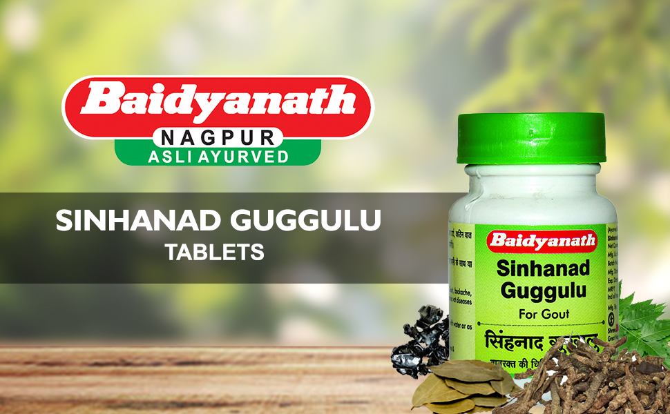 Baidyanath Asli Ayurved Sinhanad Guggulu Tablets | Ayurvedic Herbal Supplement | 80 Tablets
