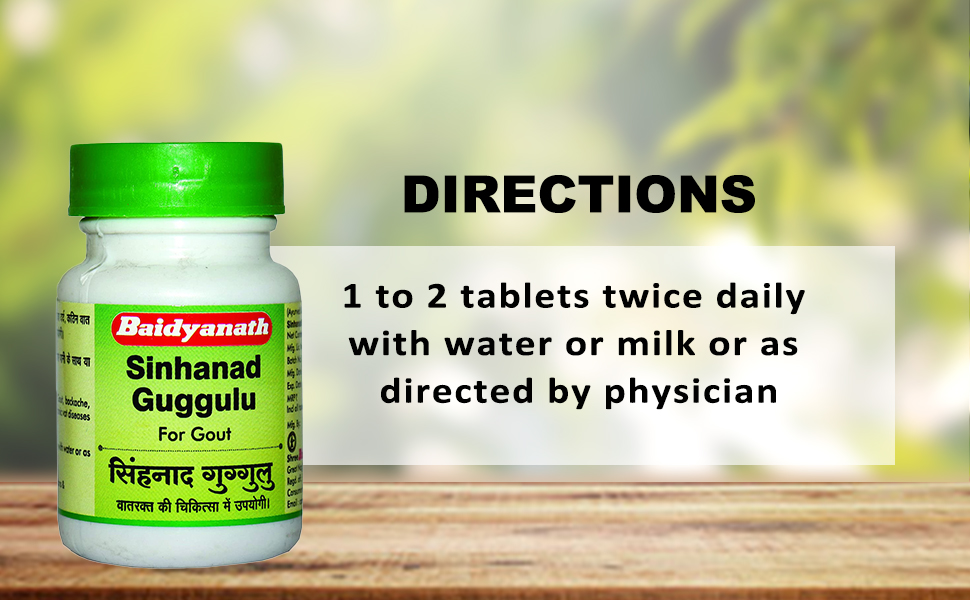 Baidyanath Asli Ayurved Sinhanad Guggulu Tablets | Ayurvedic Herbal Supplement | 80 Tablets