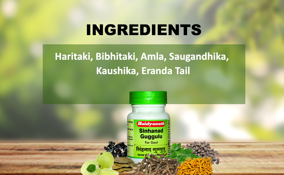 Baidyanath Asli Ayurved Sinhanad Guggulu Tablets | Ayurvedic Herbal Supplement | 80 Tablets