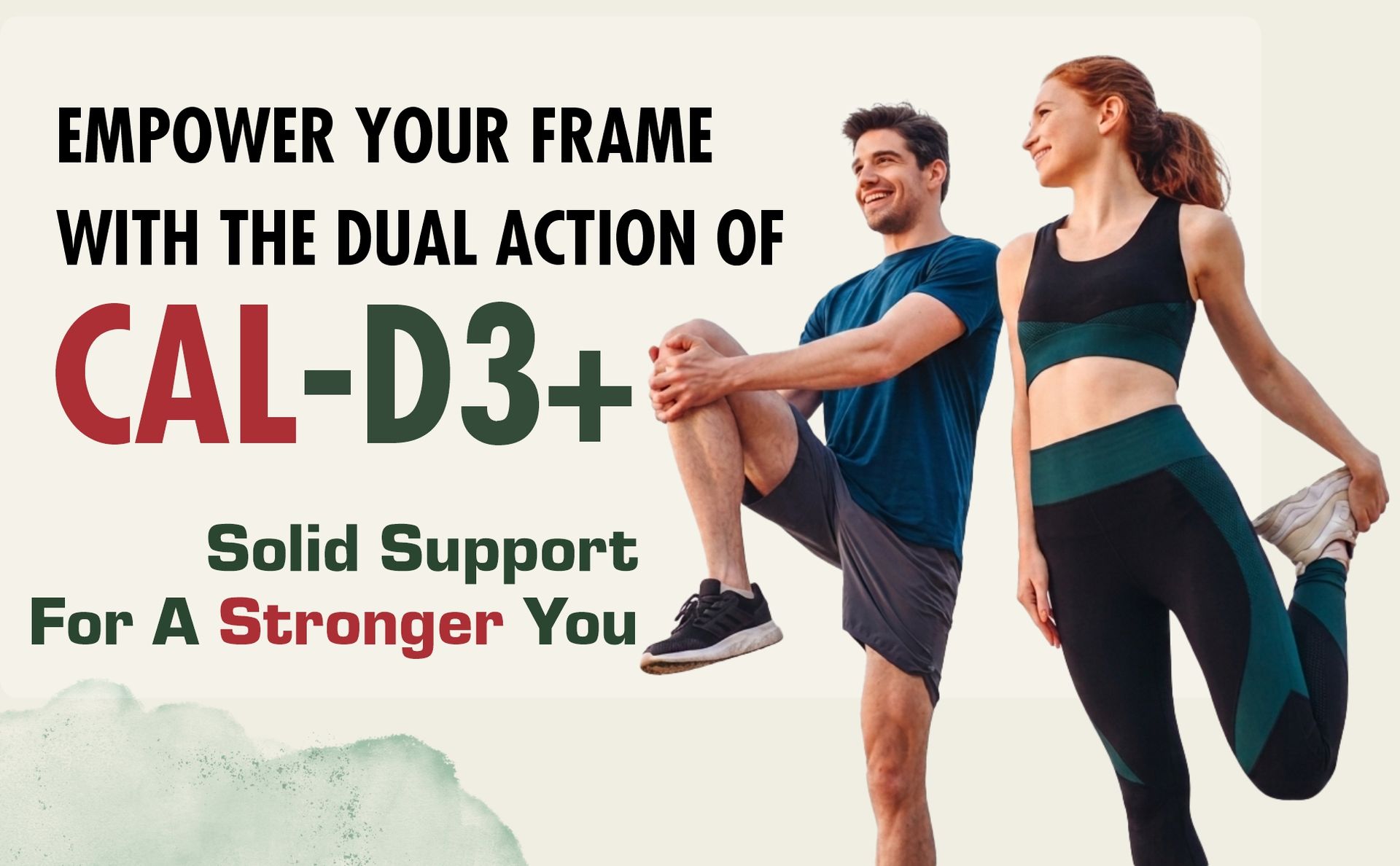 Cal-D3+ Capsules by Rajasthan Aushdhalaya | Calcium Supplement | Essential for Strong & Healthy bones | 30 Capsules