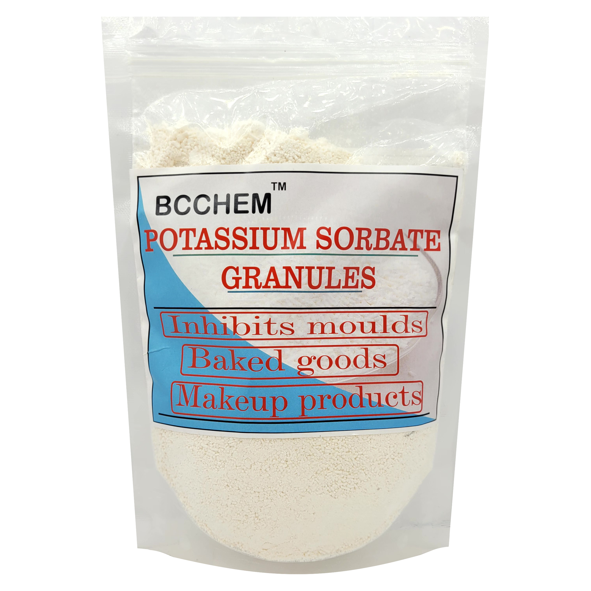 BCCHEM Potassium sorbate granular-1 kg,preservative, baking essential| For baked goods,bevrages,batter's(1 KG)