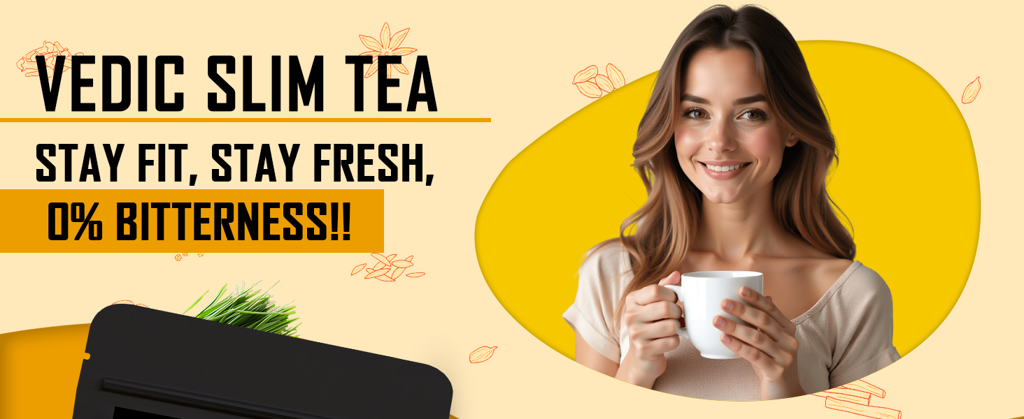 Baton Vedic Slimming Green Tea 100g | 18 Herbal Blend for Weight Management, Gut Health & Body Cleanse | Natural Detox Infusion | No Added Sugar | Daily Wellness Drink for Men & Women | Pack of 2